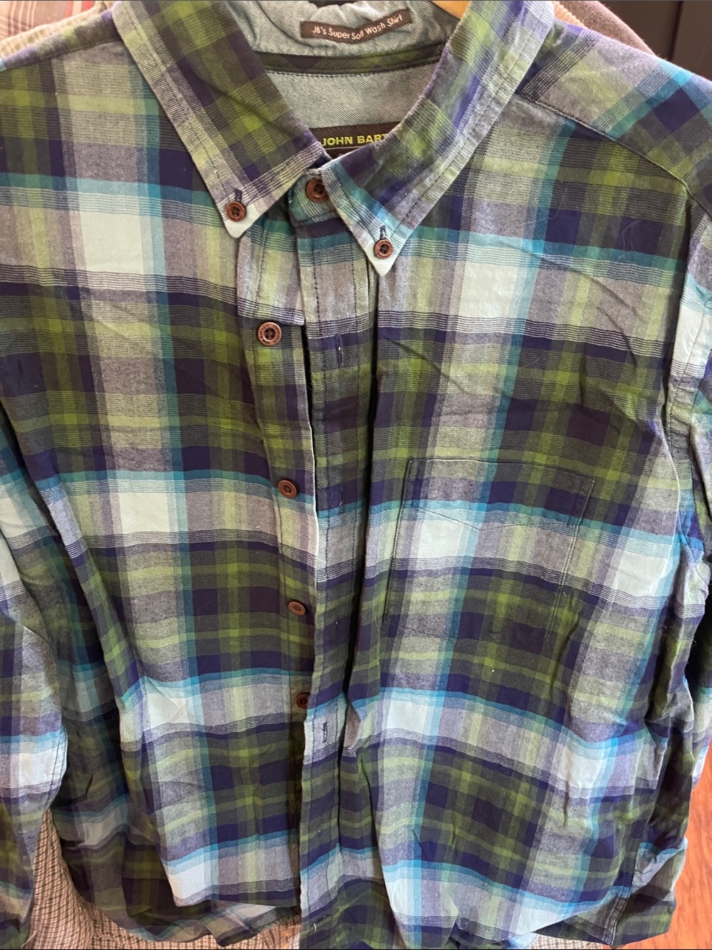 Plaid button down
